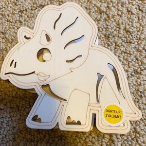 Dinosaur wooden nightlight